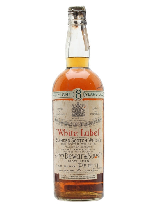 Dewar's White Label 8 Year Old Bot.1940s Blended Scotch Whisky
