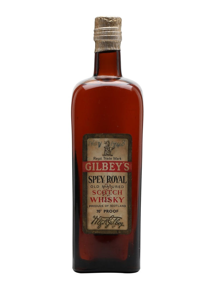 Gilbey's Spey Royal Bot.1940s Blended Scotch Whisky