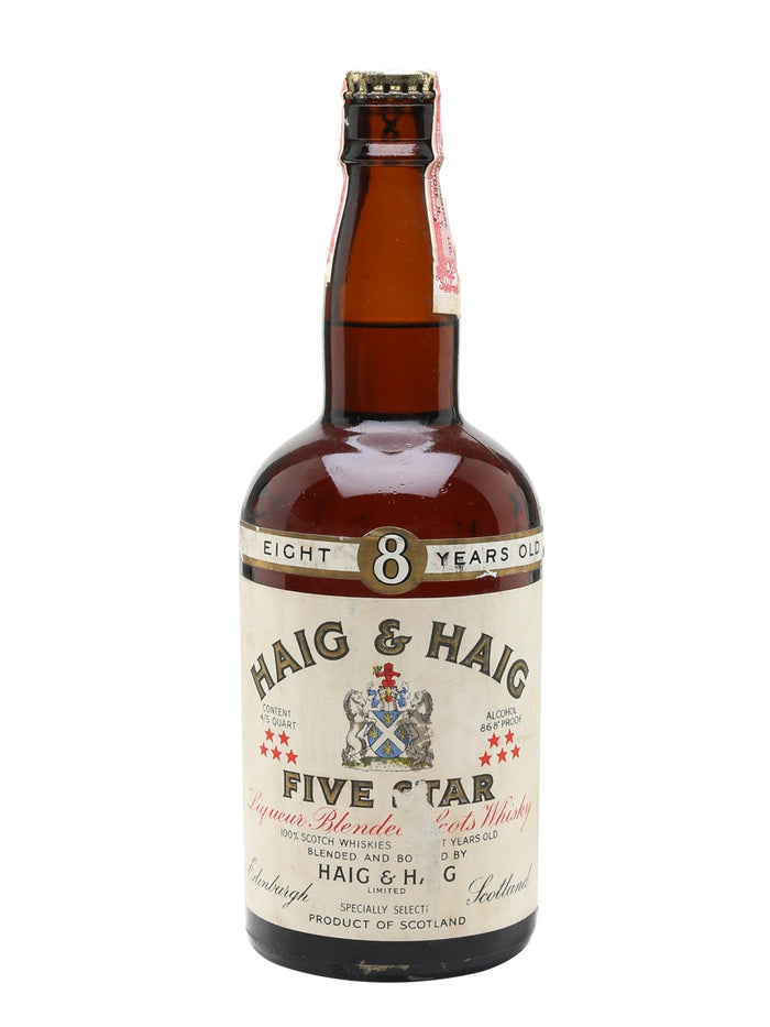 Haig & Haig Five Star 8 Years Old Bot.1950s Blended Scotch Whisky