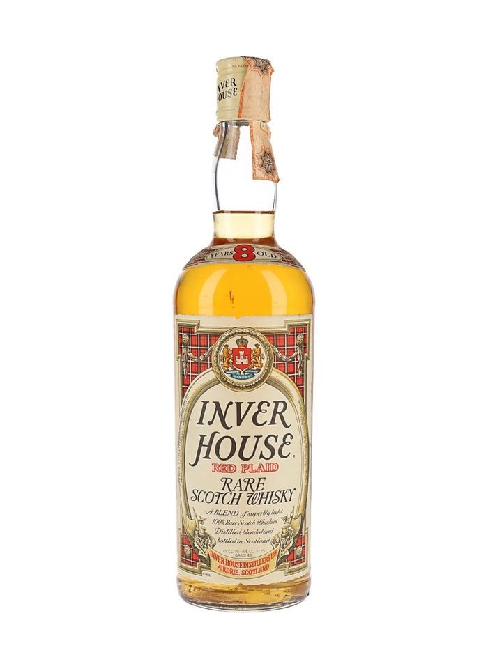 Inver House Red Plaid 8 Year Old Bot.1980s Blended Scotch Whisky