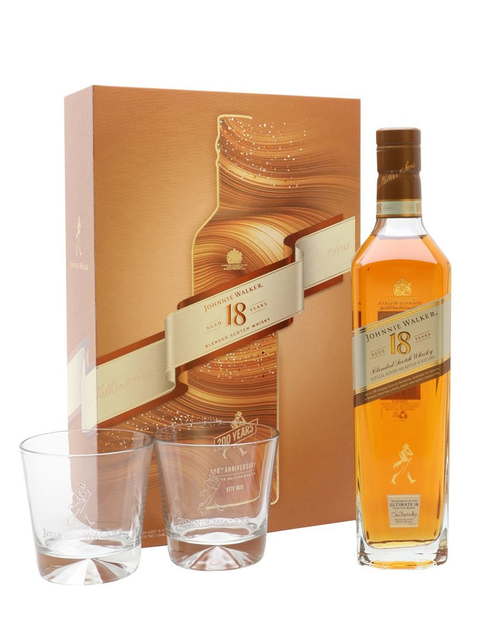 Johnnie Walker 18 Year Old Glass Set Blended Scotch Whisky | 700ML