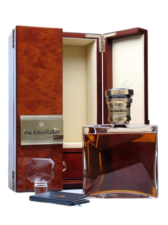 The John Walker Baccarat Crystal Decanter Blended Scotch Whisky
