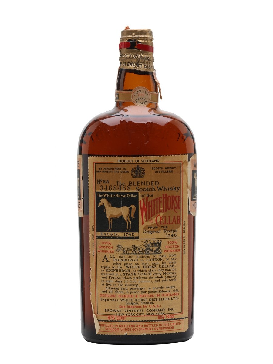 White Horse Bot.1950s Spring Cap Blended Scotch Whisky | 700ML at CaskCartel.com