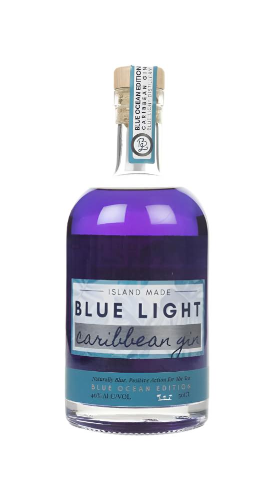 Blue Light Caribbean Gin Blue Ocean Edition Gin | 500ML at CaskCartel.com