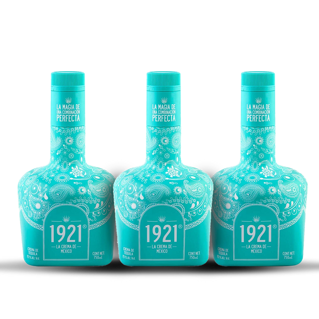 1921 Crema De Mexico Blue Tequila (3) Bottle Bundle at CaskCartel.com