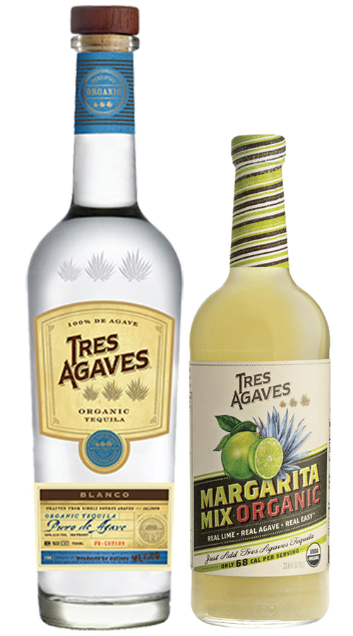 Tres Agaves Blue Blanco Tequila With Margarita Mix