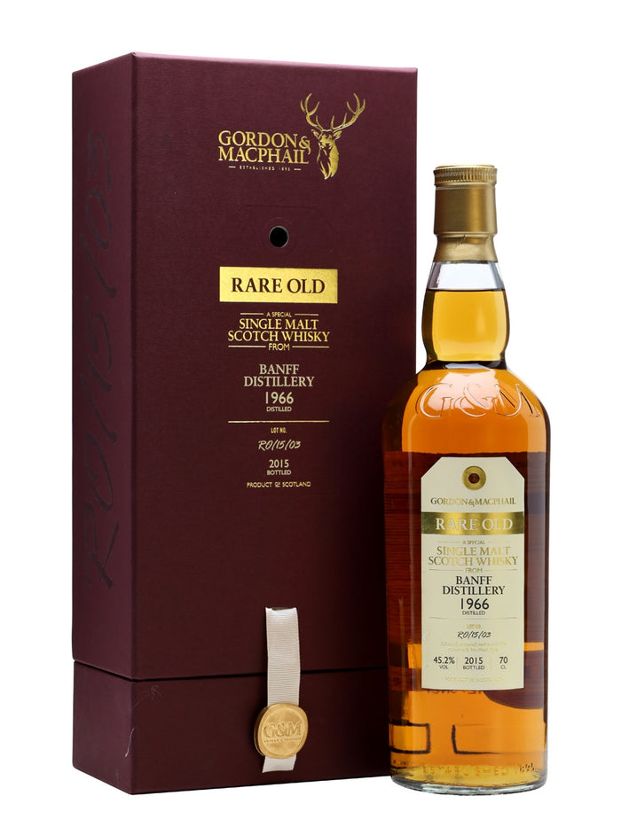 Banff 1966 49 Year Old Rare Old Gordon & MacPhail Highland Single Malt Scotch Whisky | 700ML