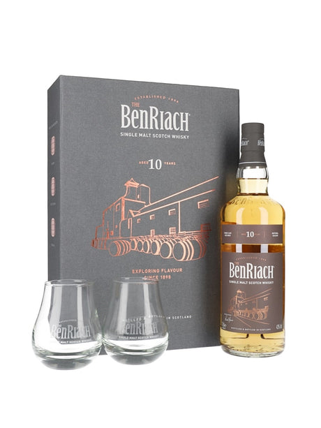Benriach 10 Year Old Glass Pack Speyside Single Malt Scotch Whisky | 700ML at CaskCartel.com