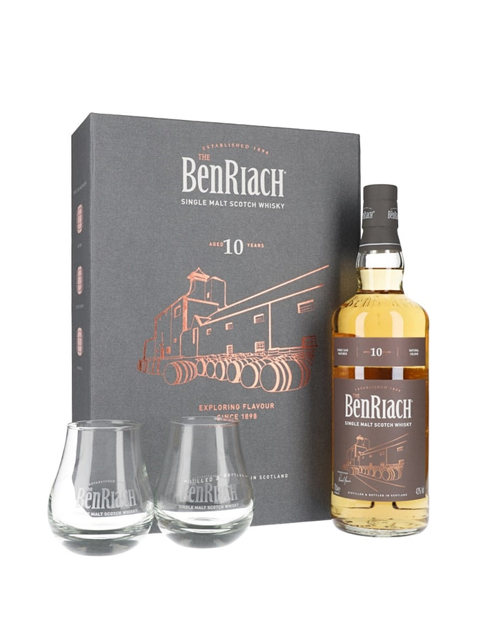 Benriach 10 Year Old Glass Pack Speyside Single Malt Scotch Whisky | 700ML