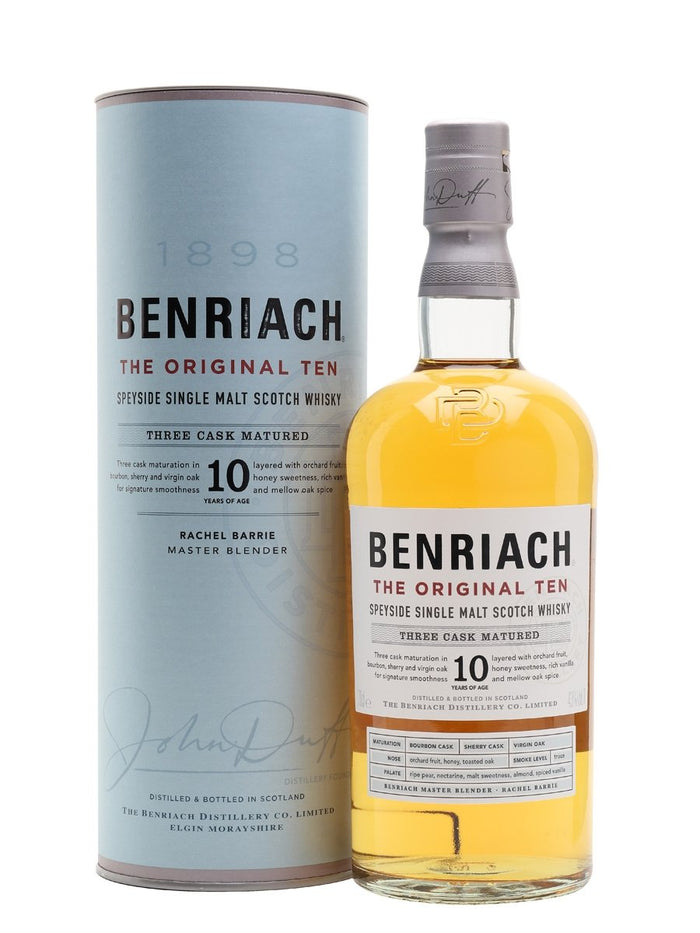 Benriach The Original Ten 10 Year Old Speyside Single Malt Scotch Whisky. | 700ML