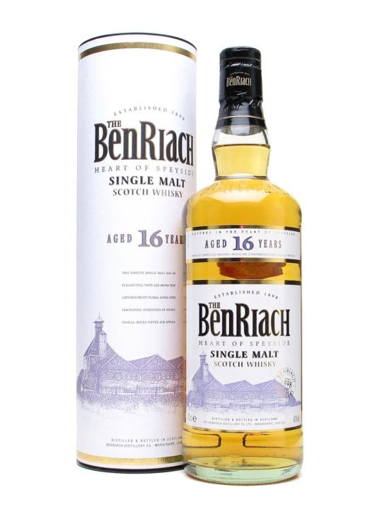 The BenRiach 16 Year Old 80 Proof Single Malt Scotch Whisky