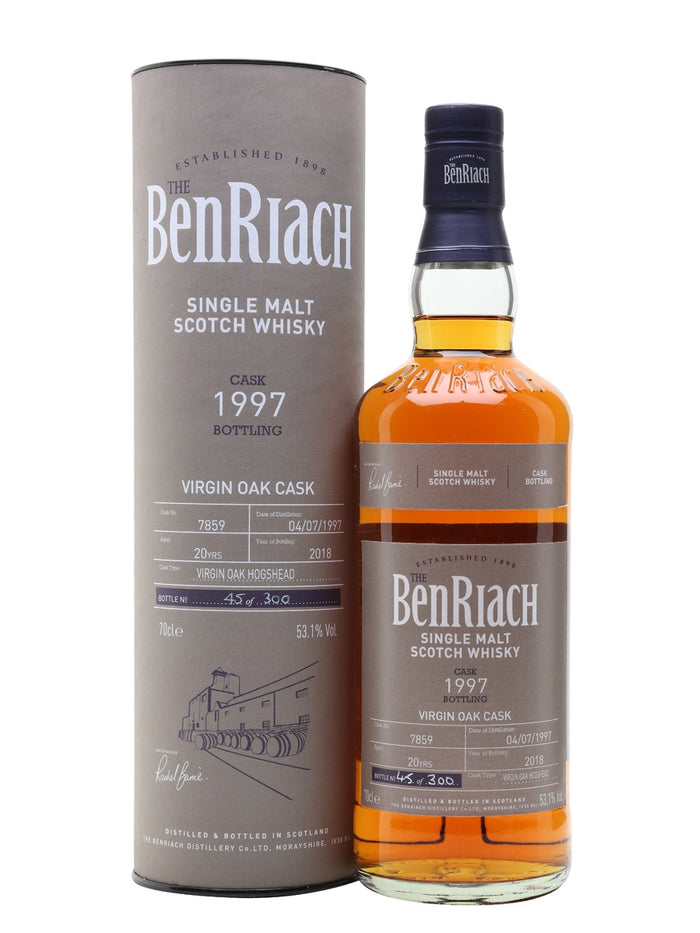 BenRiach 1997 20 Year Old Cask #7859 Batch 15 Speyside Single Malt Scotch Whisky | 700ML