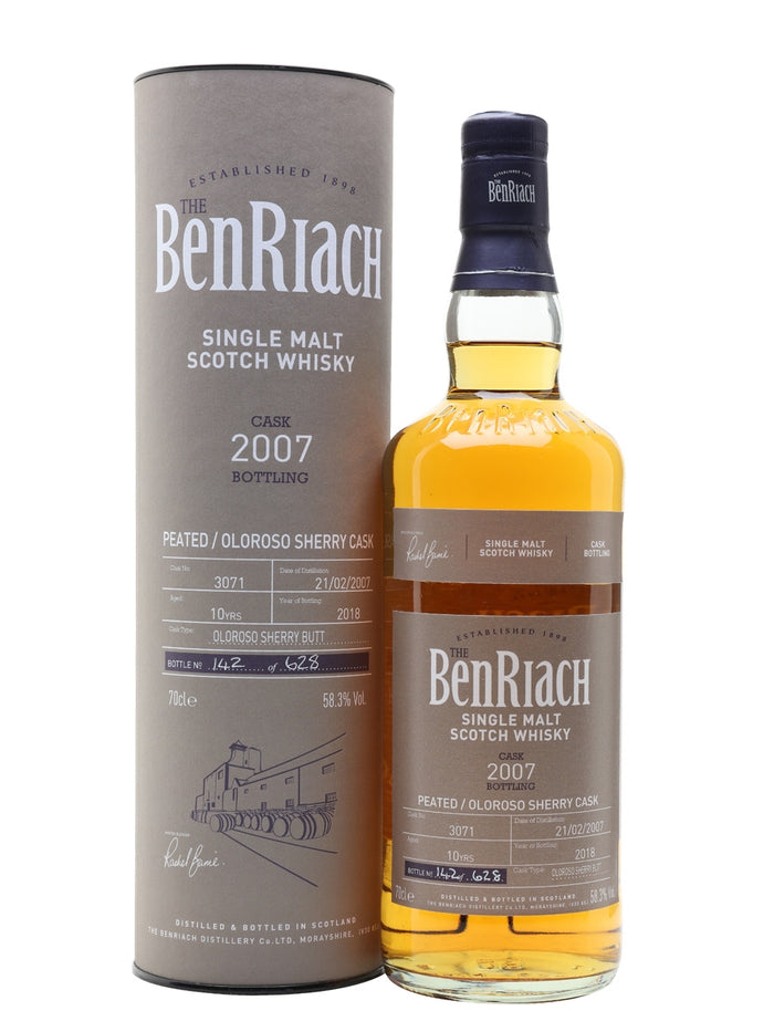 BenRiach 2007 10 Year Old Batch 15 Cask #3071 Speyside Single Malt Scotch Whisky