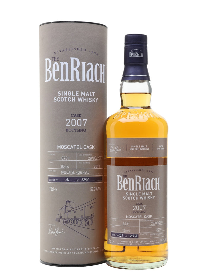 BenRiach 2007 10 Year Old Batch 15 Cask #8731 Speyside Single Malt Scotch Whisky