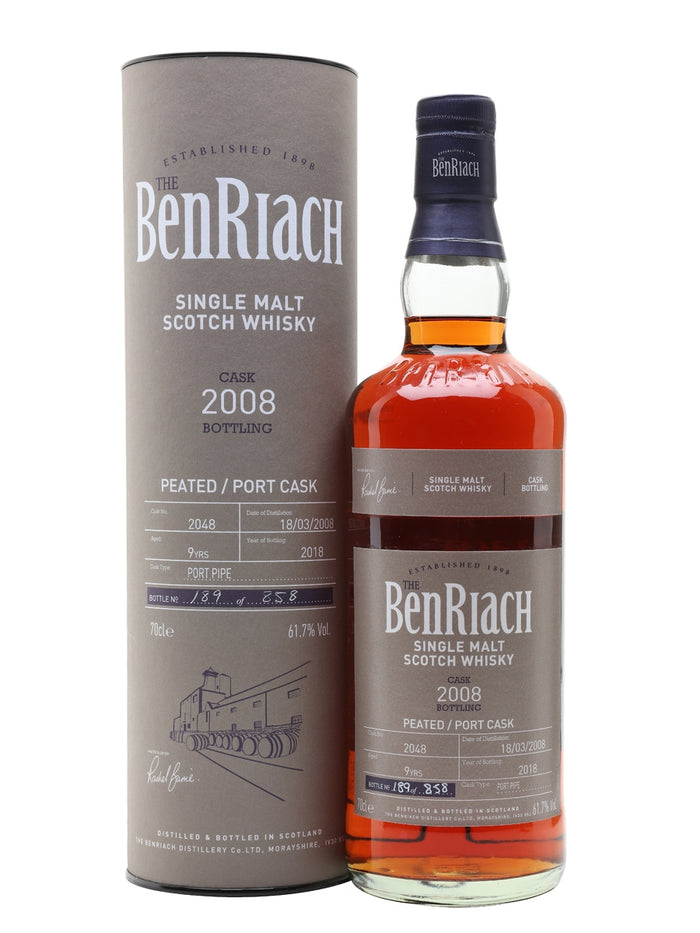 BenRiach 2008 9 Year Old Batch 15 Cask #2048 Speyside Single Malt Scotch Whisky