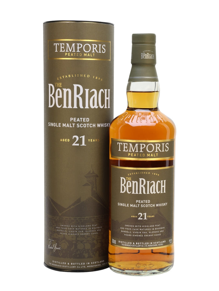 Benriach 21 Year Old Temporis Peated Speyside Single Malt Scotch Whisky | 700ML