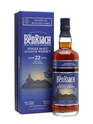 BenRiach 22 Year Old Moscatel Wood Finish Speyside Single Malt Scotch Whisky - CaskCartel.com