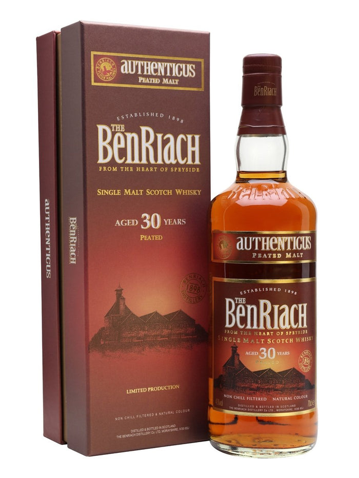 BUY] Benriach 30 Year Old Authenticus Peated Speyside Single Malt Scotch  Whisky | 700ML at CaskCartel.com