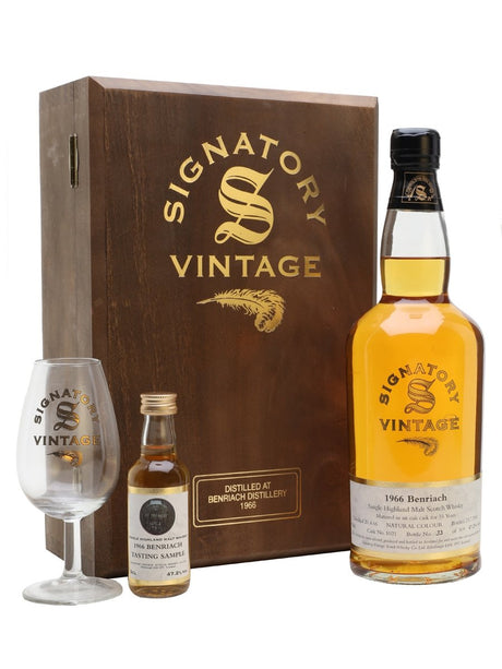 Benriach 1966 Set With Glass & Miniature 35 Year Old Speyside Single Malt Scotch Whisky | 700ML at CaskCartel.com