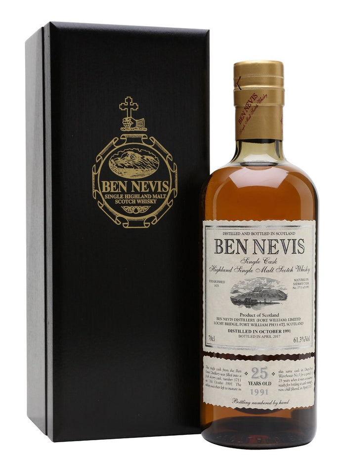 Ben Nevis 1991 25 Year Old Highland Single Malt Scotch Whisky | 700ML