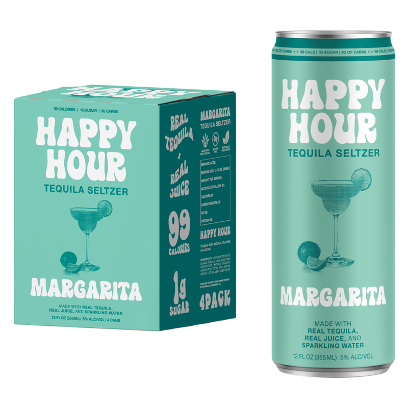 Happy Hour Margarita Seltzer Ready-to-Drink | 4*355ML at CaskCartel.com