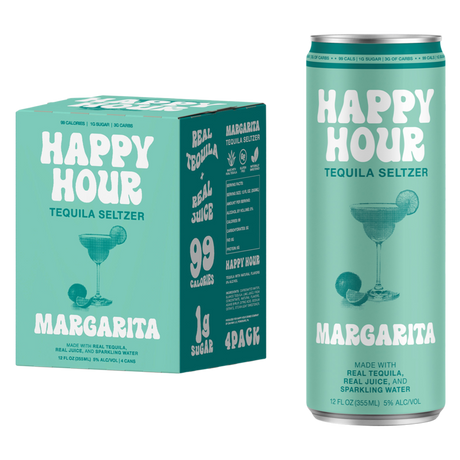 Happy Hour Margarita Seltzer Ready-to-Drink | 4*355ML at CaskCartel.com