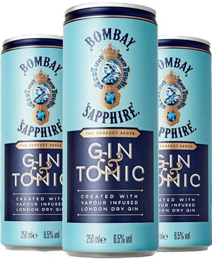 Bombay Sapphire Gin & Tonic Cocktail | 4*250ML at CaskCartel.com