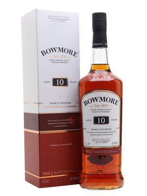 Bowmore 10 Year Old Dark & Intense Islay Single Malt Scotch Whisky | 1L at CaskCartel.com