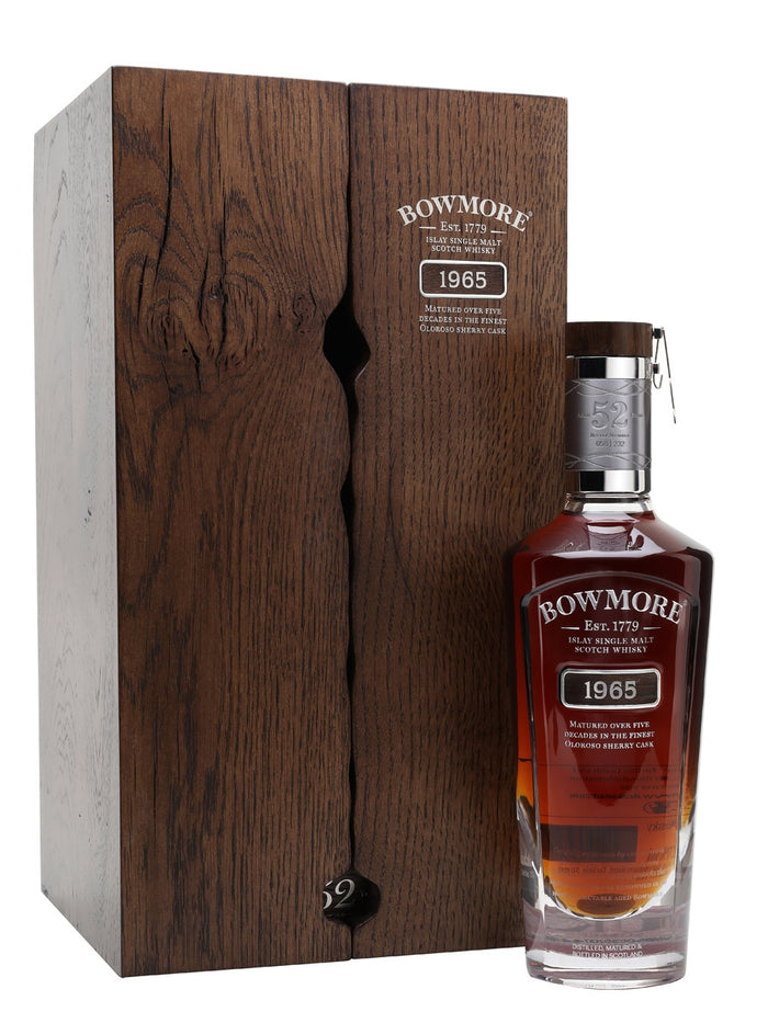 Bowmore 1965 52 Year Old Sherry Cask Islay Single Malt Scotch Whisky | 700ML