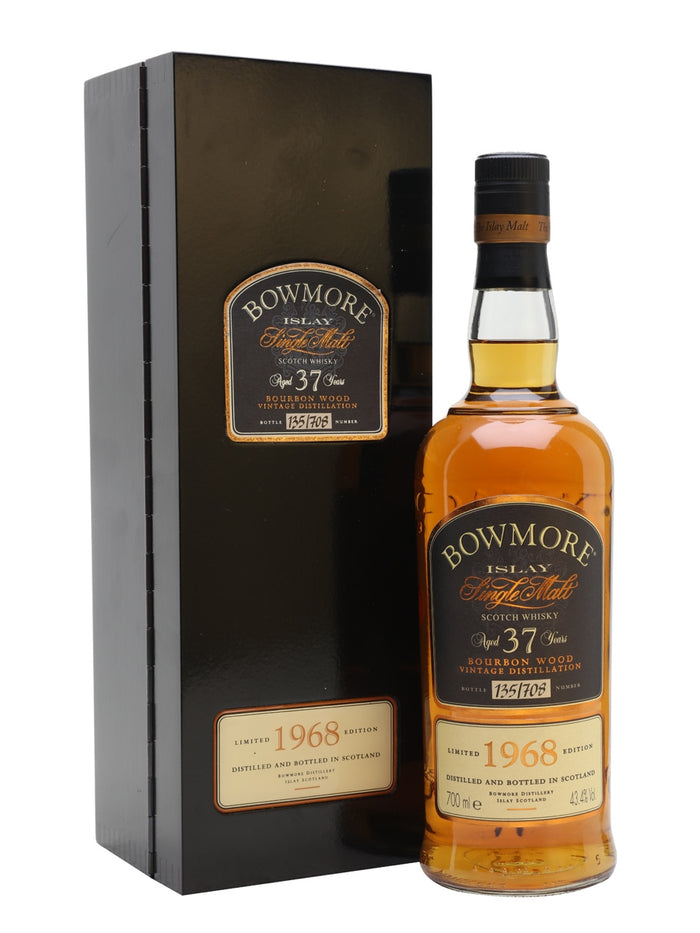 Bowmore 1968 37 Year Old Bourbon Wood Islay Single Malt Scotch Whisky | 700ML