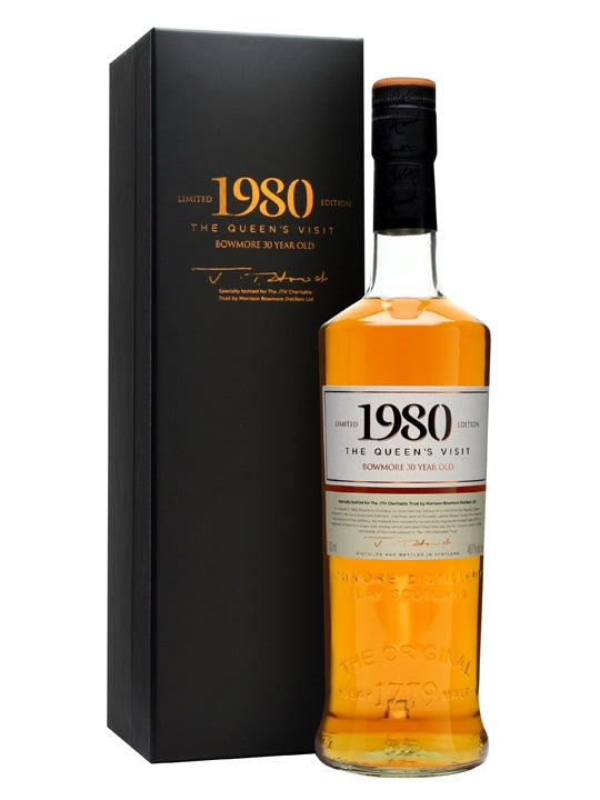 Bowmore 1980 30 Year Old Queen's Visit to Distillery Islay Single Malt Scotch Whisky | 700ML
