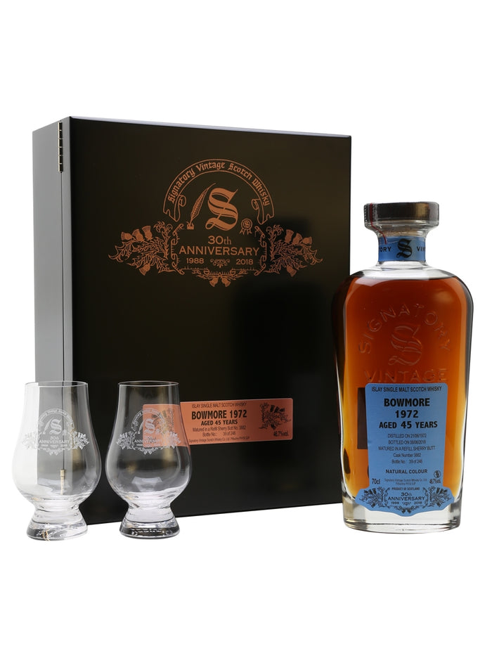 Bowmore 1972 45 Year Old Sherry Cask Signatory 30th Anniversary Islay Single Malt Scotch Whisky | 700ML