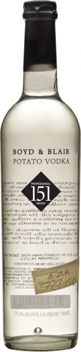 Boyd & Blair Professional Proof 151 Potato Vodka