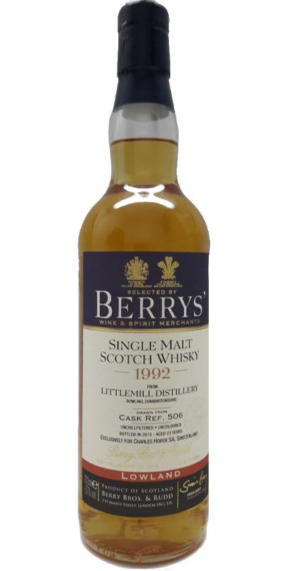 Littlemill 1992 BR 23 Years Old Single Malt Scotch Whisky at CaskCartel.com