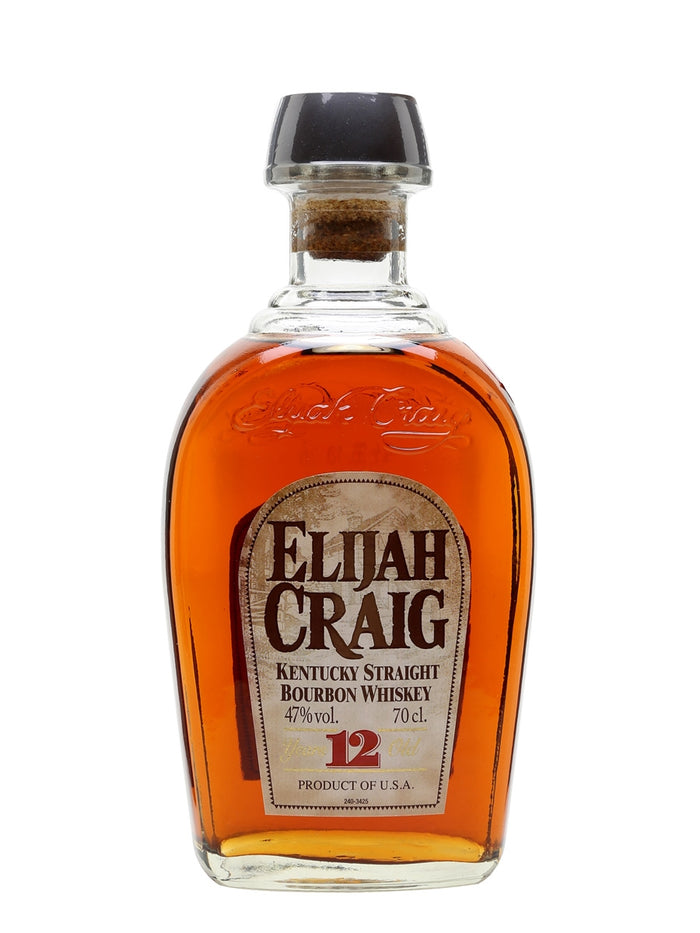Elijah Craig Old Label 12 Year Old Kentucky Straight Bourbon Whiskey