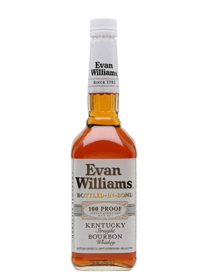 Evan Williams White Label Bourbon 100 Proof Whiskey - CaskCartel.com