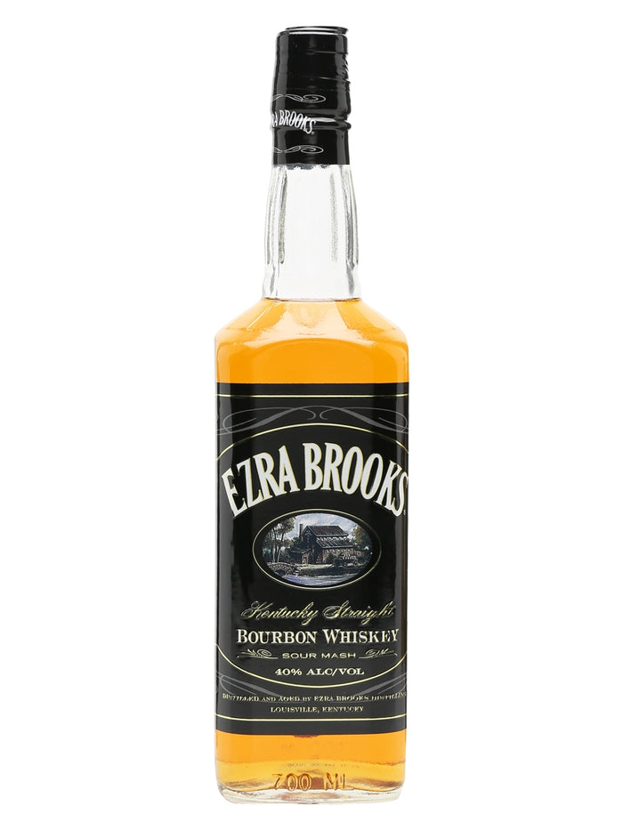 Ezra Brooks Black Label Bourbon Kentucky Straight Bourbon Whiskey | 700ML