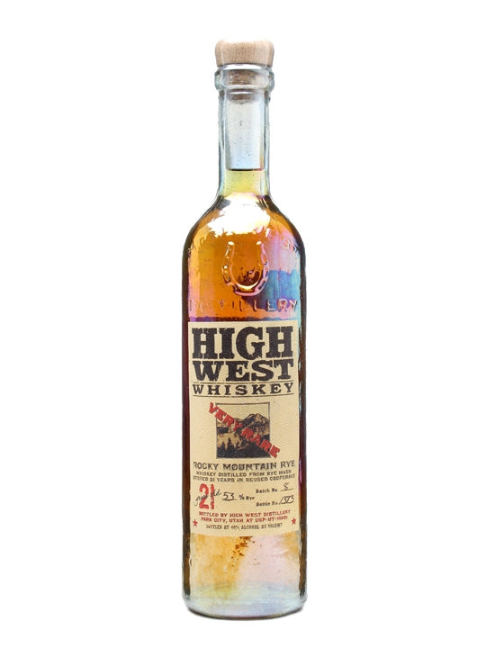 High West Very Rare 21 Year Old Rocky 106 Proof Mountain Rye Whiskey