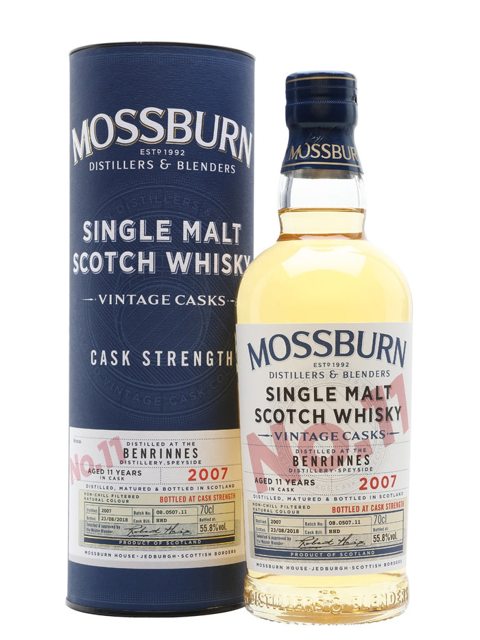Benrinnes 2007 11 Year Old Vintage Casks #11 Mossburn Speyside Single Malt Scotch Whisky | 700ML