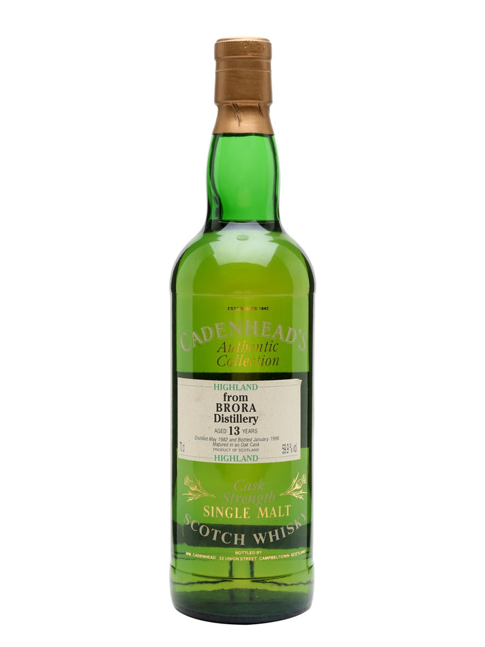 Brora 1982 13 Year Old Cadenhead's Highland Single Malt Scotch Whisky | 700ML