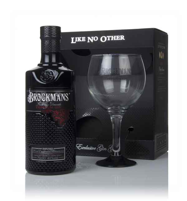 BUY] Brockmans Intensely Smooth Gift Pack with Glass Gin | 700ML at