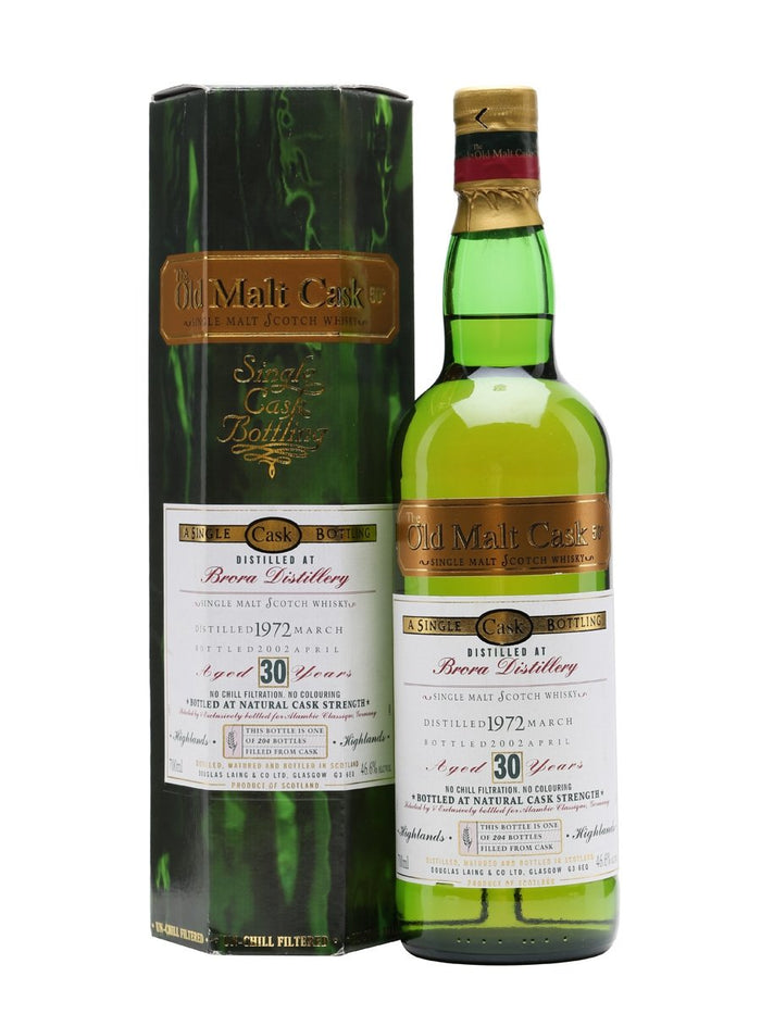 Brora 1972 30 Year Old Old Malt Cask Highland Single Malt Scotch Whisky | 700ML