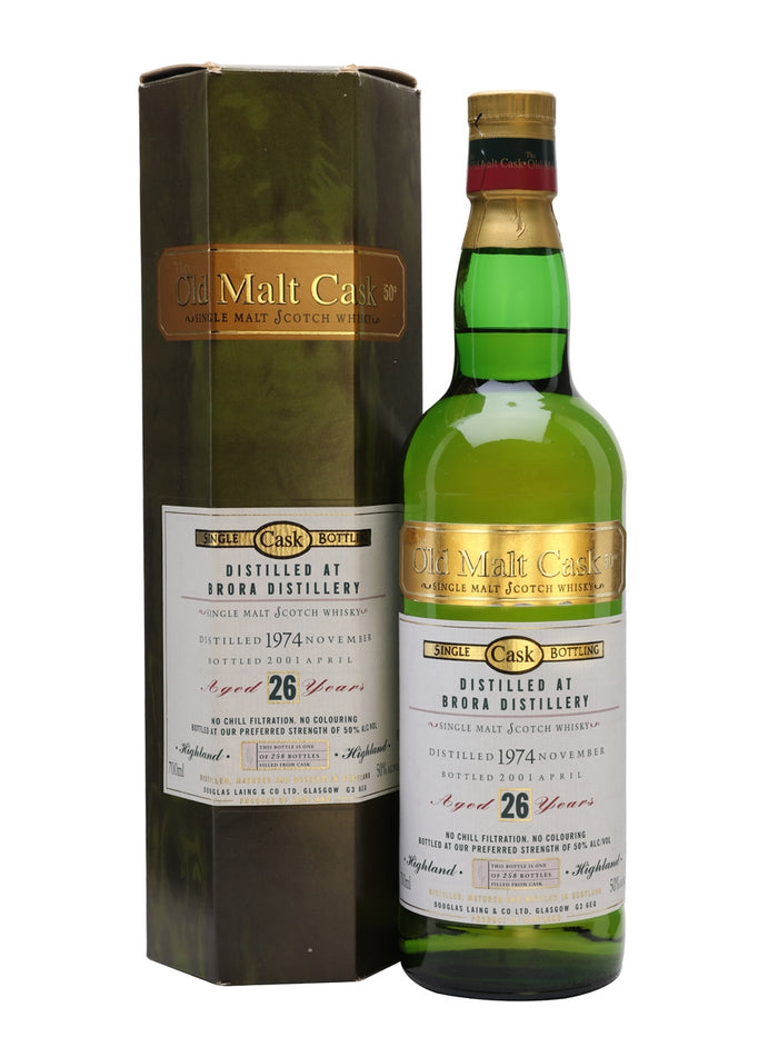 Brora 1974 26 Year Old Old Malt Cask Highland Single Malt Scotch Whisky | 700ML
