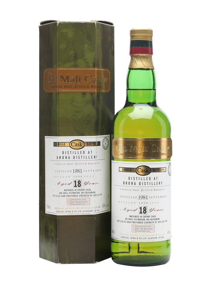 Brora 1981 18 Year Old Sherry Cask Old Malt Cask Highland Single Malt Scotch Whisky | 700ML
