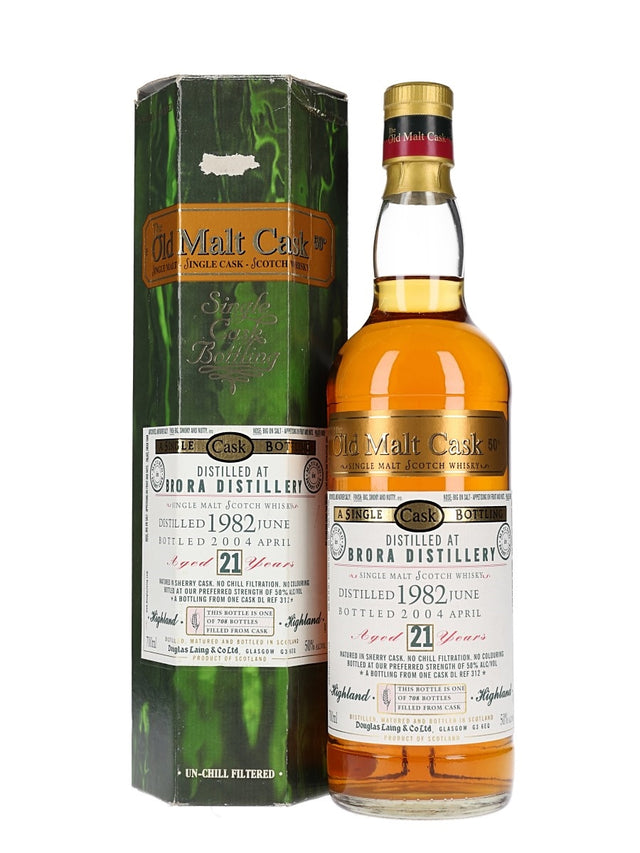 Brora 1982 21 Year Old Old Malt Cask Highland Single Malt Scotch Whisky | 700ML at CaskCartel.com