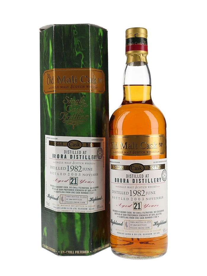 Brora 1982 21 Year Old Sherry Cask #1186 Old Malt Cask Highland Single Malt Scotch Whisky | 700ML