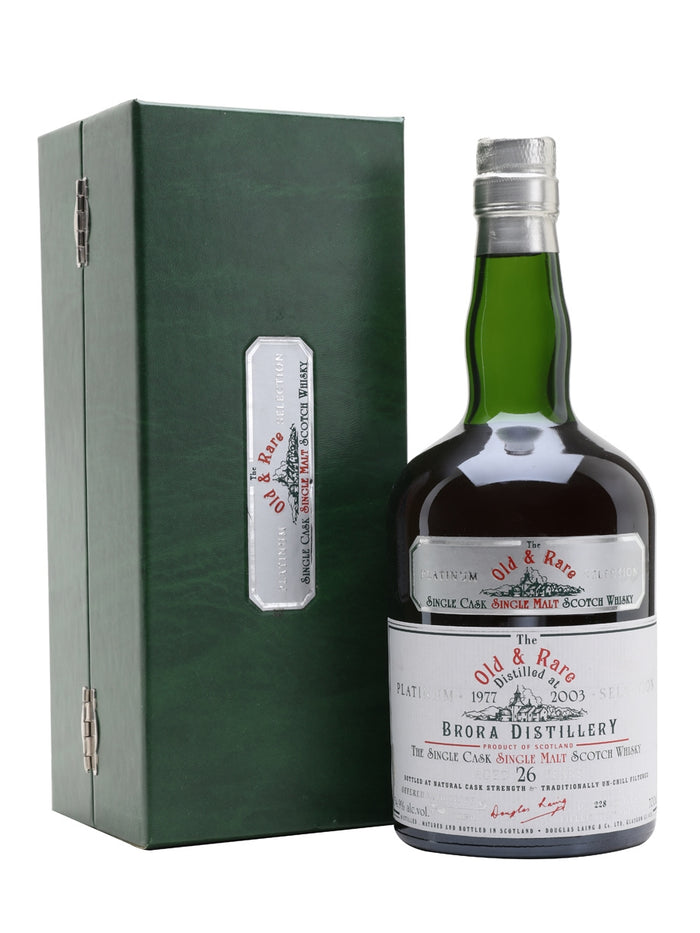 Brora 1977 26 Year Old Old & Rare Platinum Highland Single Malt Scotch Whisky | 700ML