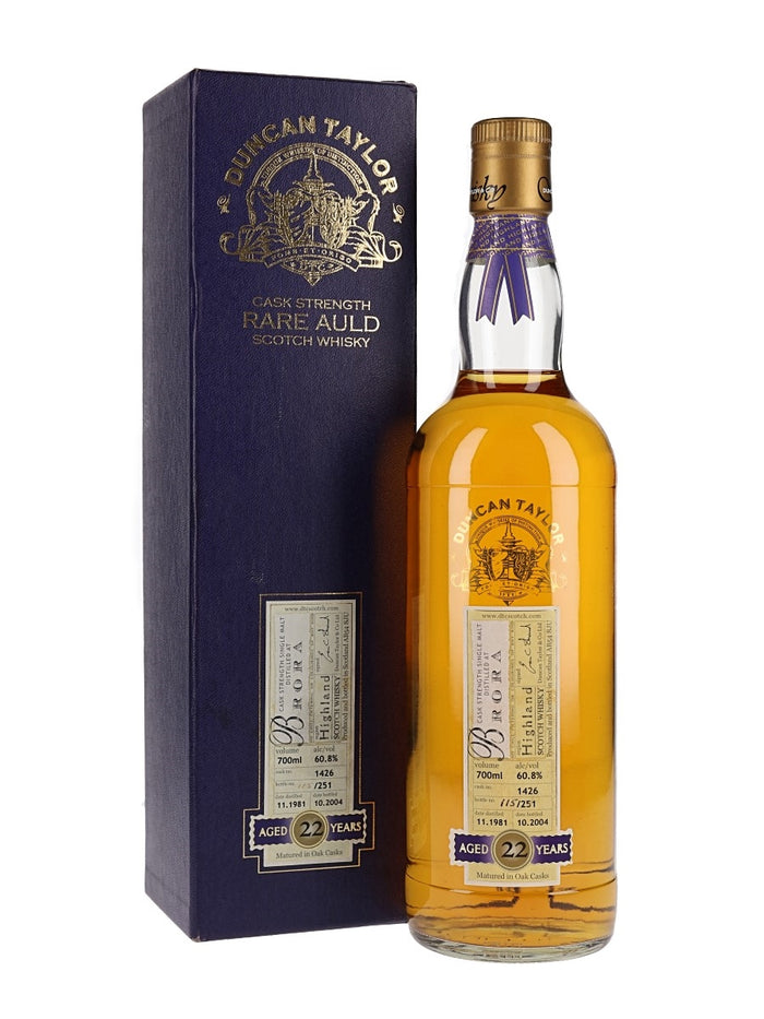 Brora 1981 22 Year Old Duncan Taylor Highland Single Malt Scotch Whisky | 700ML