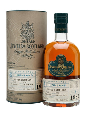 Brora 1982 32 Year Old Jewels Of Scotland Lombard Highland Single Malt Scotch Whisky | 700ML at CaskCartel.com
