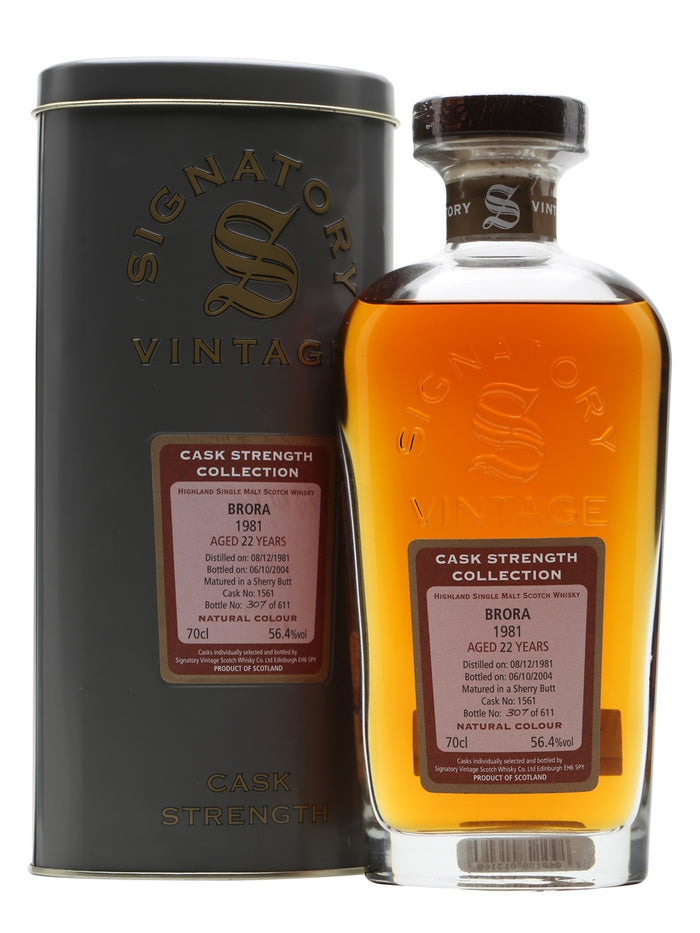Brora 1981 22 Year Old Sherry Butt Signatory Highland Single Malt Scotch Whisky | 700ML